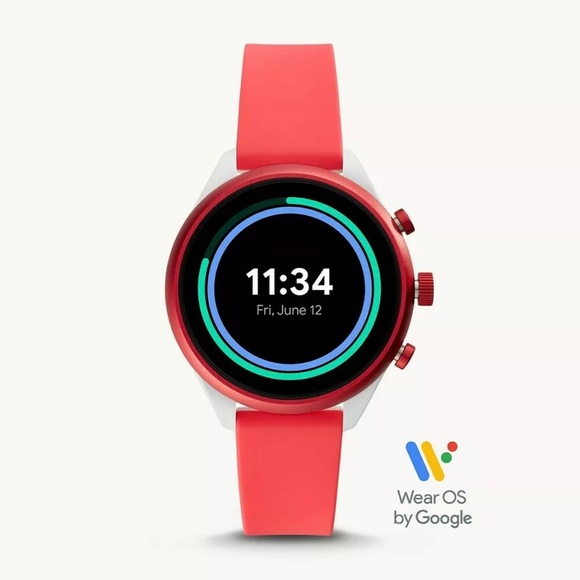 Fossil Accessories - FOSSIL Sport Smartwatch 41mm, Red Silicone, NWT